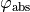 \varphi_\text{abs}